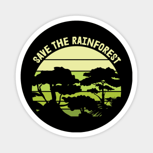 Save the Rainforest Nature Earth Day Magnet